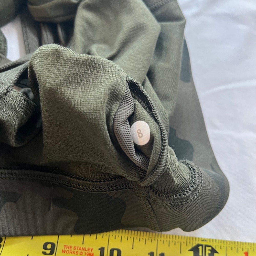 lululemon Energy Longline Bra *Medium Support, B–D Cups Size 8 Green Camo. D3 - Picture 5 of 5